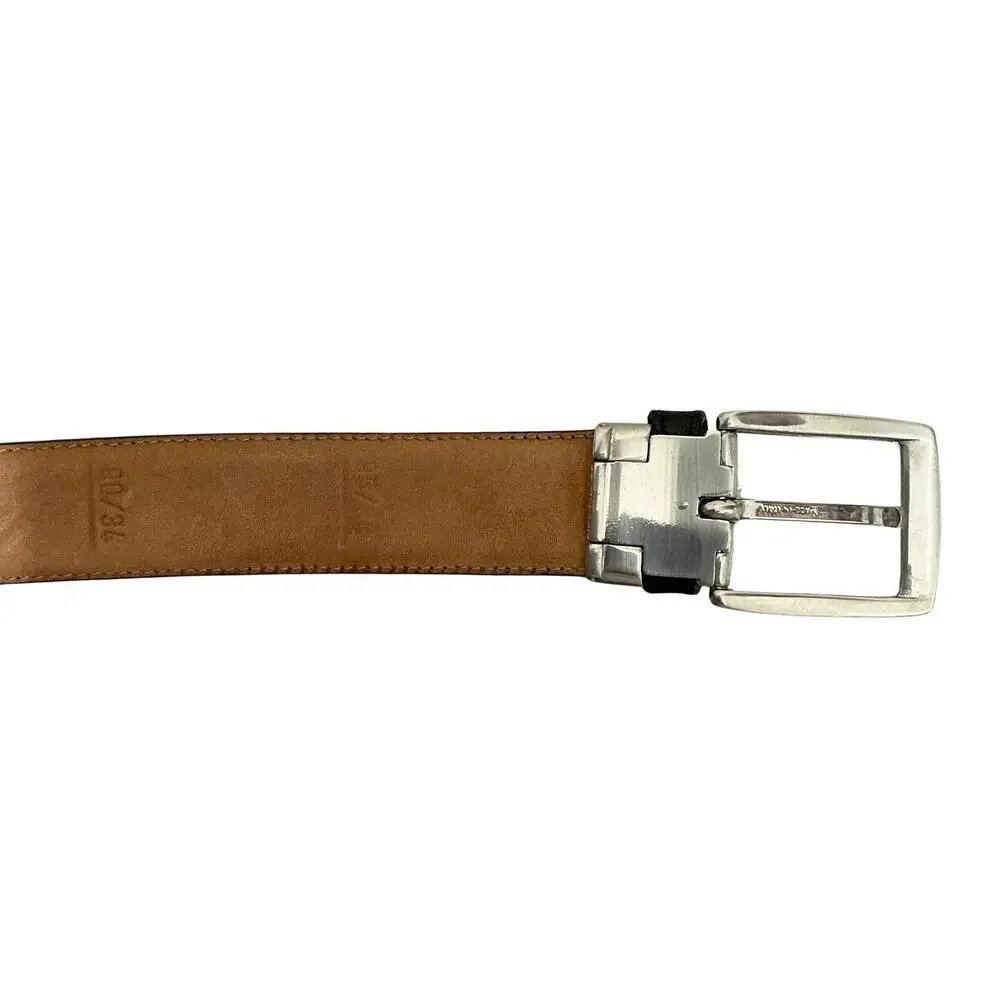 Hugo Boss Italy Germany Black Genuine Leather Dress Belt Men’s Size 34